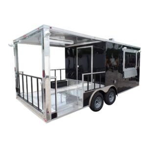 8.5 x 20 Black Catering Trailer - Roomy BBQ-Ready Event Kitchen
