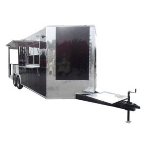 8.5 x 22 Generator-Ready BBQ Concession Food Trailer