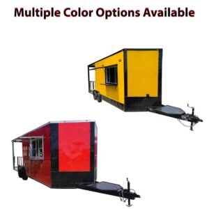 8.5 x 22 Elite Blackout Concession BBQ Food Trailer