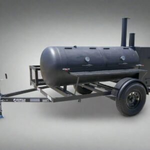 250 Gallon Reverse Flow BBQ Trailer - Gorilla Build, 2-Level Racks