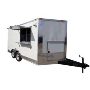 8.5 x 14 White Concession Food Event Catering Trailer