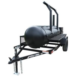 330 Gallon Double-Rack Smoker - Single Door, Counterweight & Warming Trays