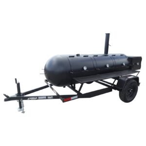 330 Gallon Charcoal Grill - Pull-Behind with Integrated Warming Box