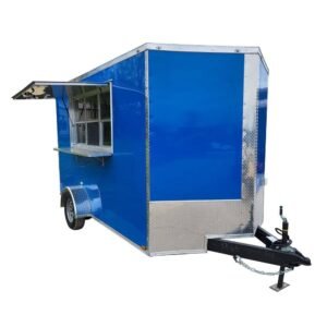 7 x 12 Cobalt Blue Concession Catering Food Trailer