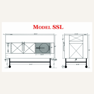 Ole Hickory Pits SSL Smoker - Front-Loading Rotisserie, 60 Sq Ft