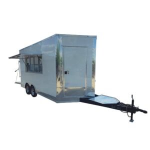 8.5 x 16 White Merchandising Vending Concession Trailer